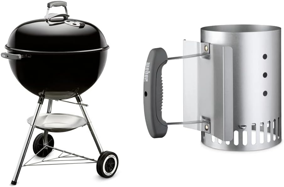 Weber, Asador Original Kettle Premium 22 Negro Adulto Unisex, Negro (Black), Pulgadas Premium