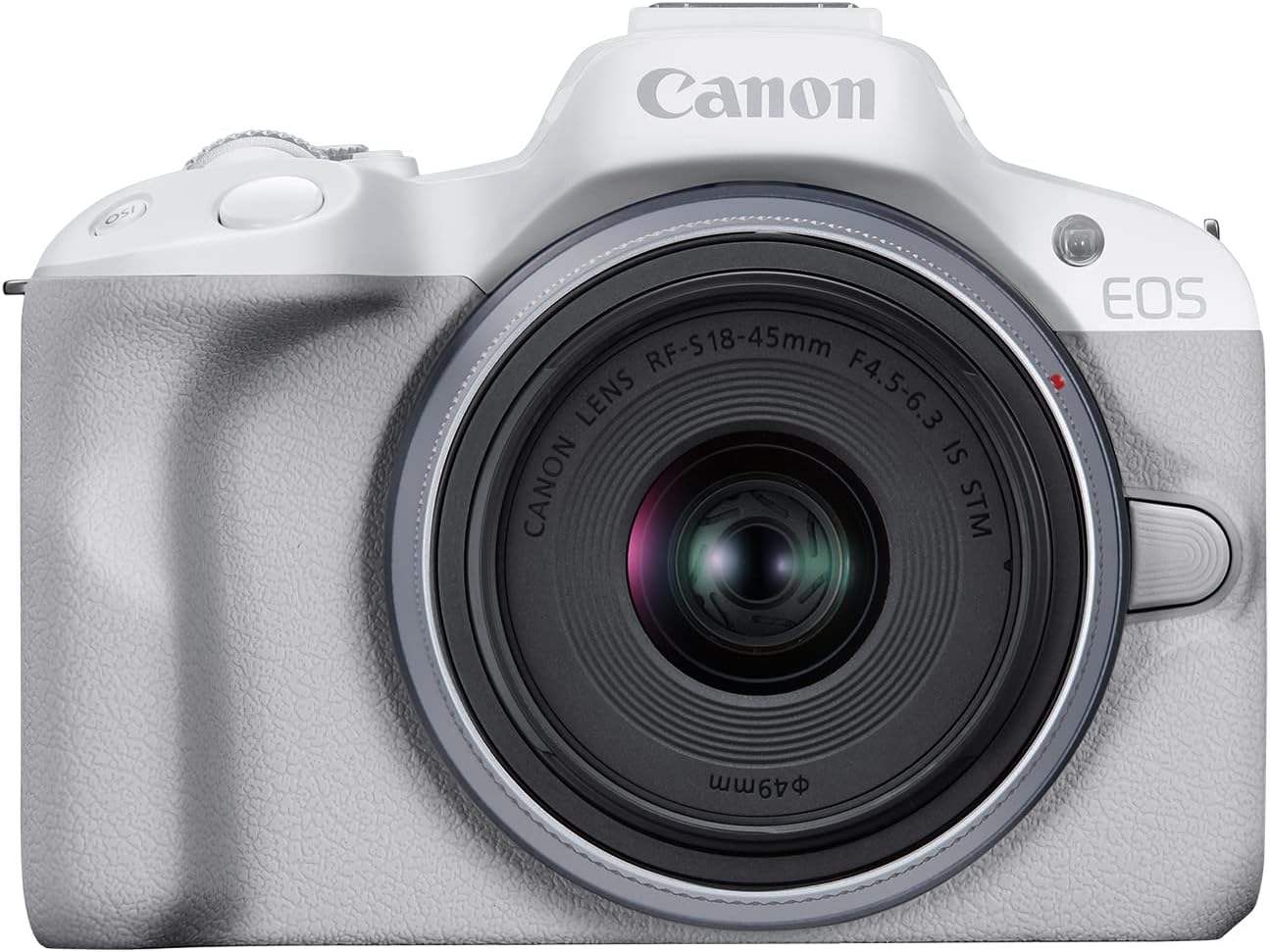 Canon EOS R50 Cámara de vlogging sin Espejo (Negro) con RF-S18-45mm F4.5-6.3 es Lente STM, 24.2 MP, Video 4K, detección y Seguimiento de Temas, Compacto, conexión de Smartphone, creador de Contenido