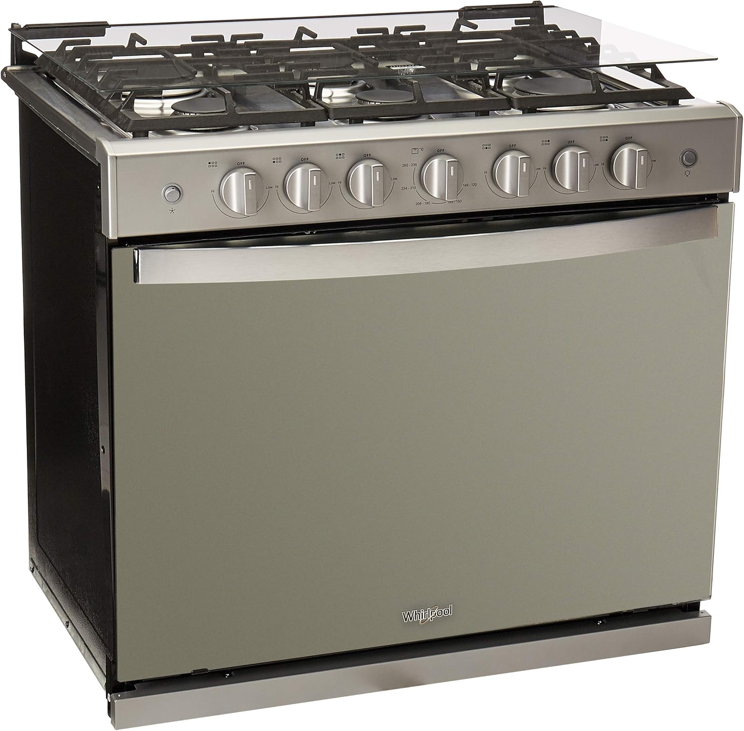 Whirlpool WER-3000D Estufa Gris Con Acentos En Cromo