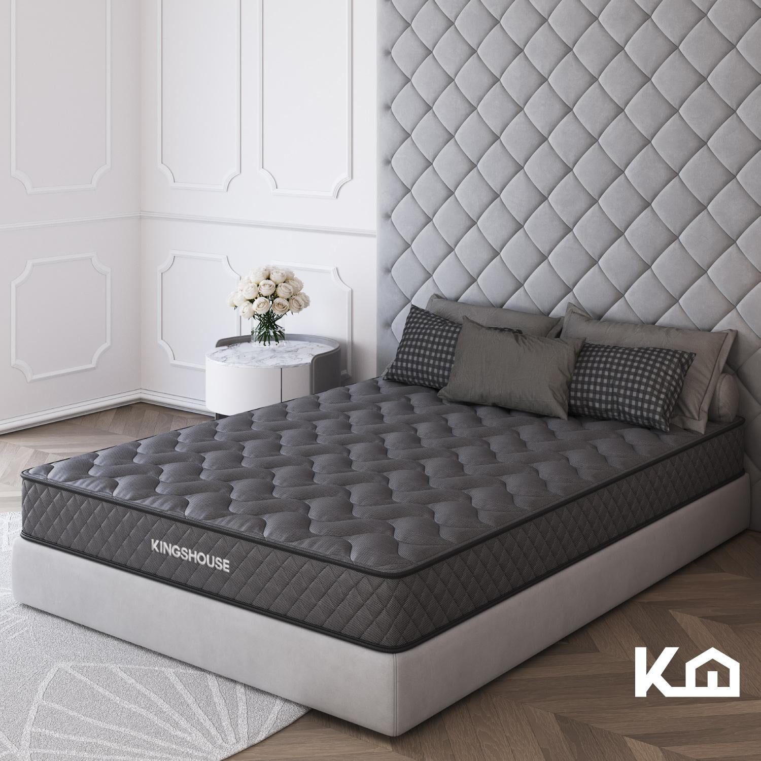 Colchon Matrimonial En Caja 15cm Alto KingsHouse blanco Kingshouse KHCESPMB