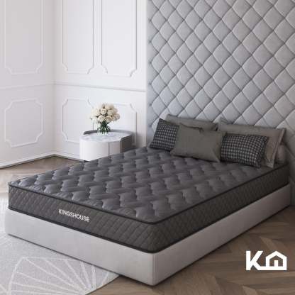 Colchon Matrimonial En Caja 15cm Alto KingsHouse blanco Kingshouse KHCESPMB