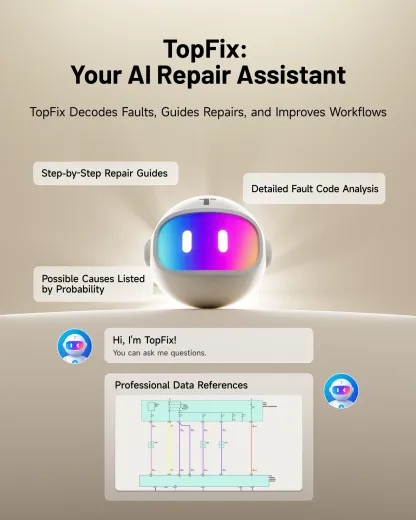 TOPDON ONE — Herramienta de diagnóstico automotriz bidireccional de 10.1" (Escáner OBD2), J2534 Pass-Thru, Codificación de ECU y más de 50 servicios, Escaneo completo de sistemas con TopFix AI y Mapeo de topología OE.