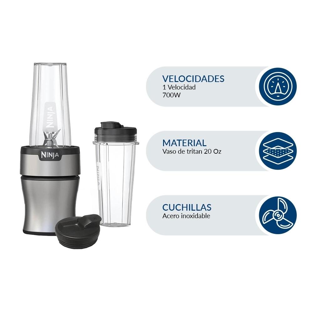 Nutri-Blender Ninja con Capacidad de 20 oz BN300 Gris
