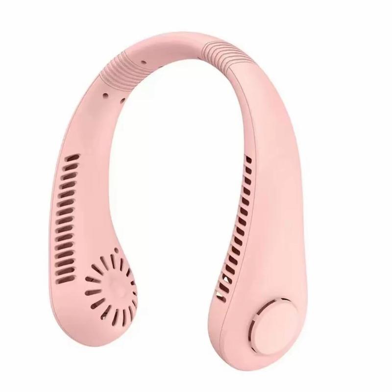 Bugu Ventilador De Cuello Recargable Para Hogar Oficina Fitness ABS Material Ventiladores De Refrigeración Portátiles Silencioso Ventilador de Cuello Sin Aspas