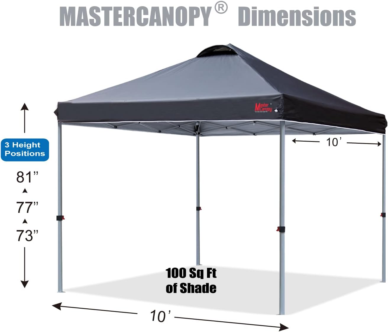 MASTERCANOPY - Tienda de campaña emergente Duradera con Bolsa Enrollable