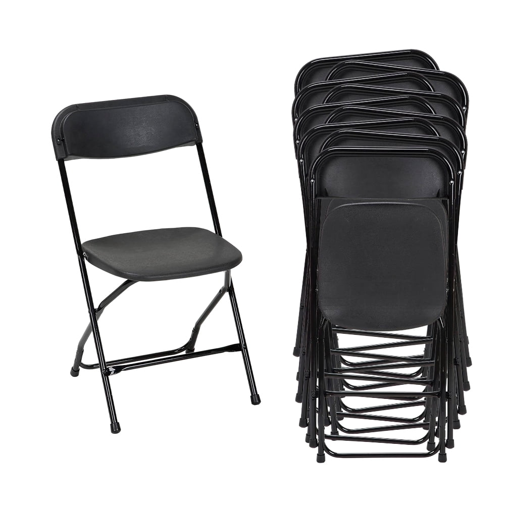 SET DE 10 SILLAS PLEGABLES PARA EVENTOS COLOR NEGRO GARDECOR
