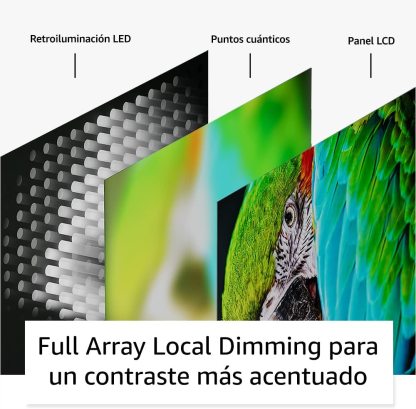 Televisión inteligente Amazon Fire TV Serie Omni QLED de 55" en 4K UHD con Dolby Vision IQ, atenuación local y control por voz con Alexa