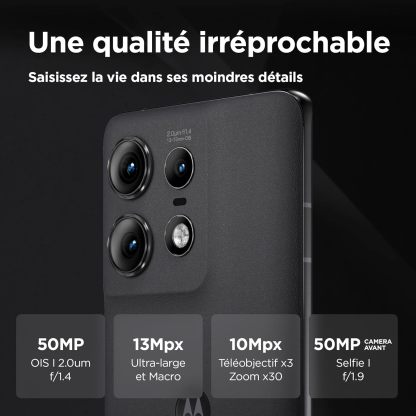 motorola Moto Edge 50 Pro - 512 GB Memoria, 12 GB RAM, Celular Desbloqueado, 1 Año de Garantía - Negro