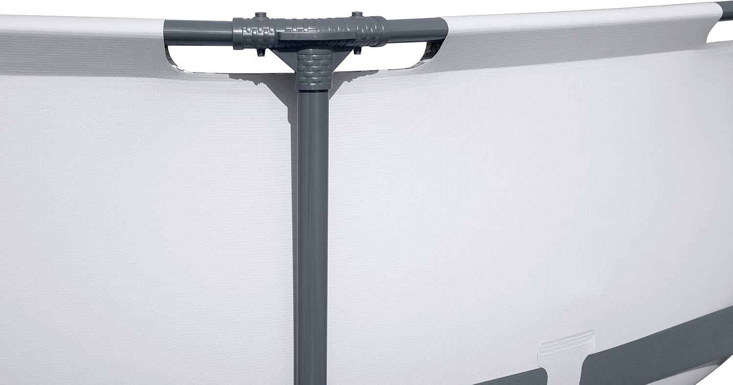 Bestway Steel Pro MAX - Juego de piscina redonda sobre el piso de 14 x 33 pulgadas, incluye bomba de filtro de 530 galones