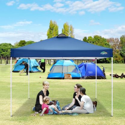 COBIZI - Toldo desplegable de 10 x 20 Pulgadas con 6 Paredes Laterales, toldo Impermeable para Eventos al Aire última intervensión, UPF 50+ cenador portátil para Fiestas, Playa, Camping, Boda,