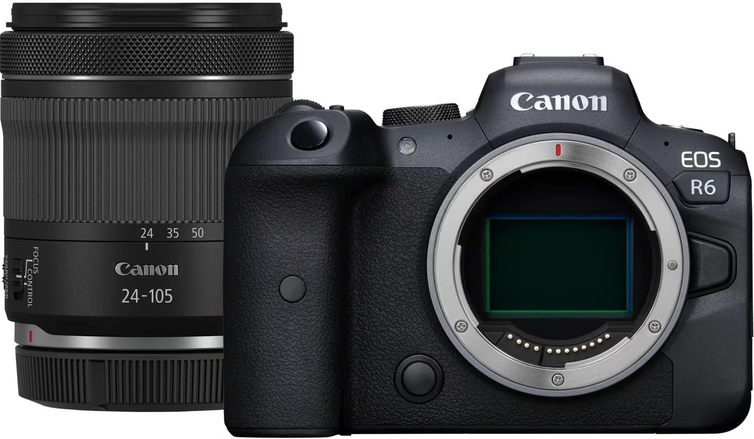 Canon EOS R6 Mark II Cámara sin Espejo RF24-105 mm F4 L USM, Kit de Lentes híbrido, cámara de fotograma Completo, Sensor CMOS de 24,2 megapíxeles Capacidad de cámara de Fotos y Video, Montaje RF,