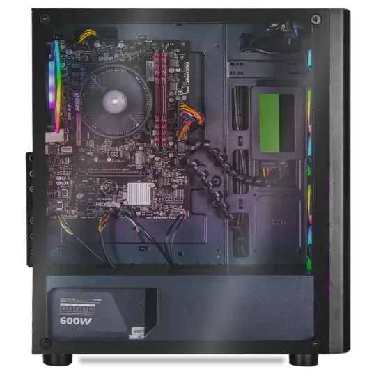 Xtreme PC Gamer con AMD Radeon Renoir Ryzen 5 5600G, 16GB, SSD de 240GB, disco duro de 3TB, monitor de 27 pulgadas con WIFI XTXZR516GBRENOIR