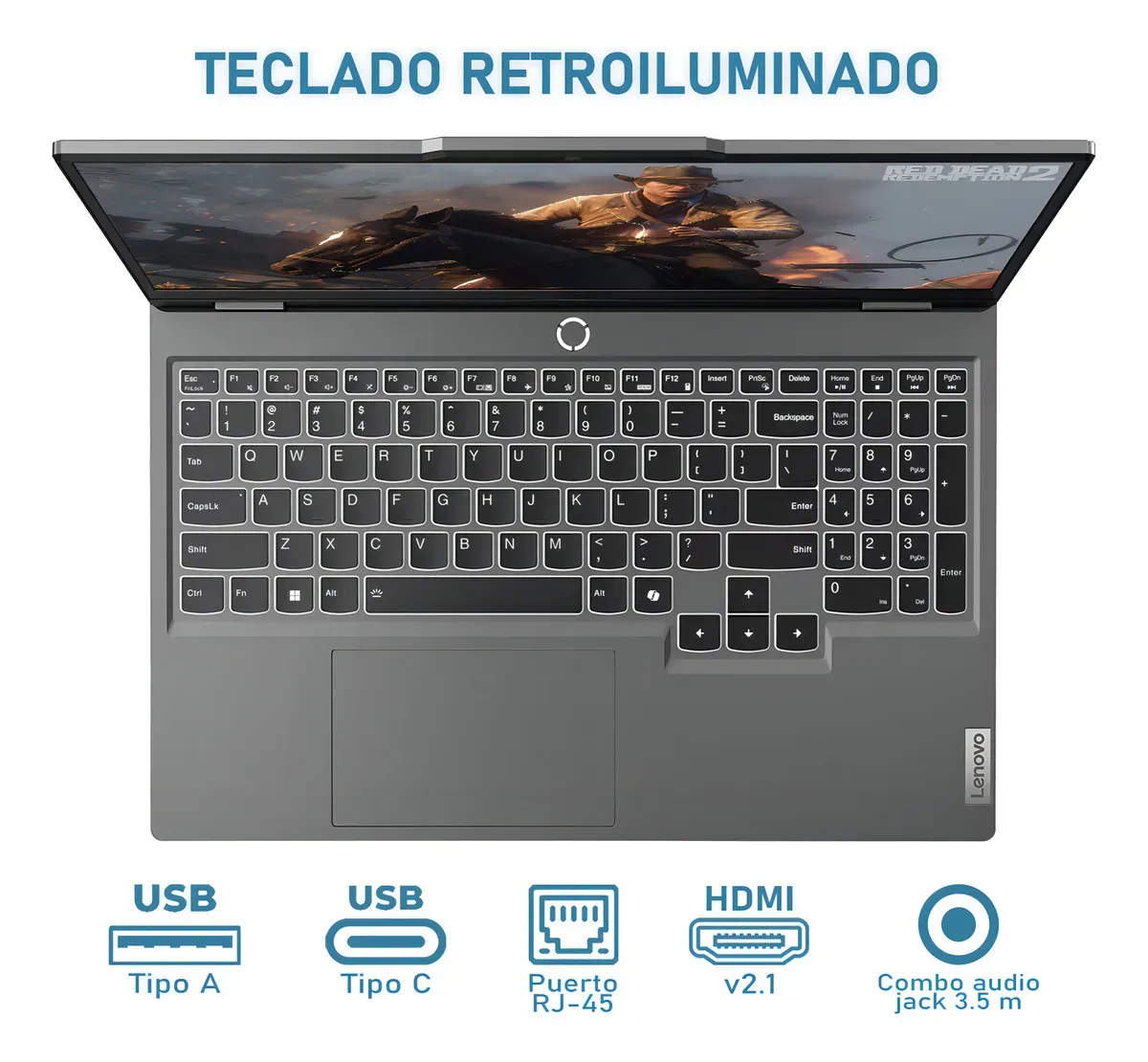 Laptop Gamer LENOVO LOQ NVIDIA GeForce RTX 3050 AMD Ryzen 5 32GB RAM 1TB SSD Windows 11 Home