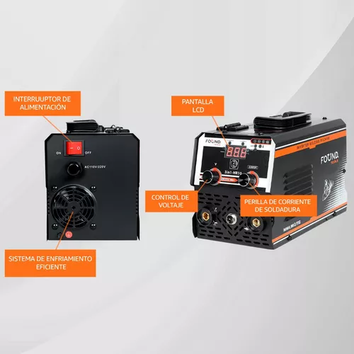 Soldadora Inverter Mma/mig/tig Maquina Para Soldar 110v/220v Color Negro Frecuencia 50Hz 60Hz
