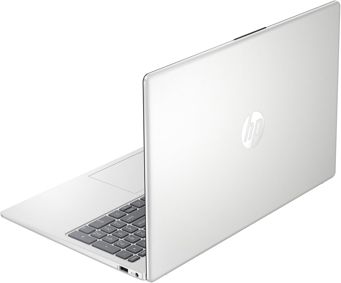 HP Laptop 15-fc0080la, AMD Ryzen 7, 16 GB, 512 GB SSD, 15.6, HD, Windows 11 Home, Teclado en Español, Garantía México, Plateado | Microsoft 365 Personal 12 Meses + Curso Multilenguajes