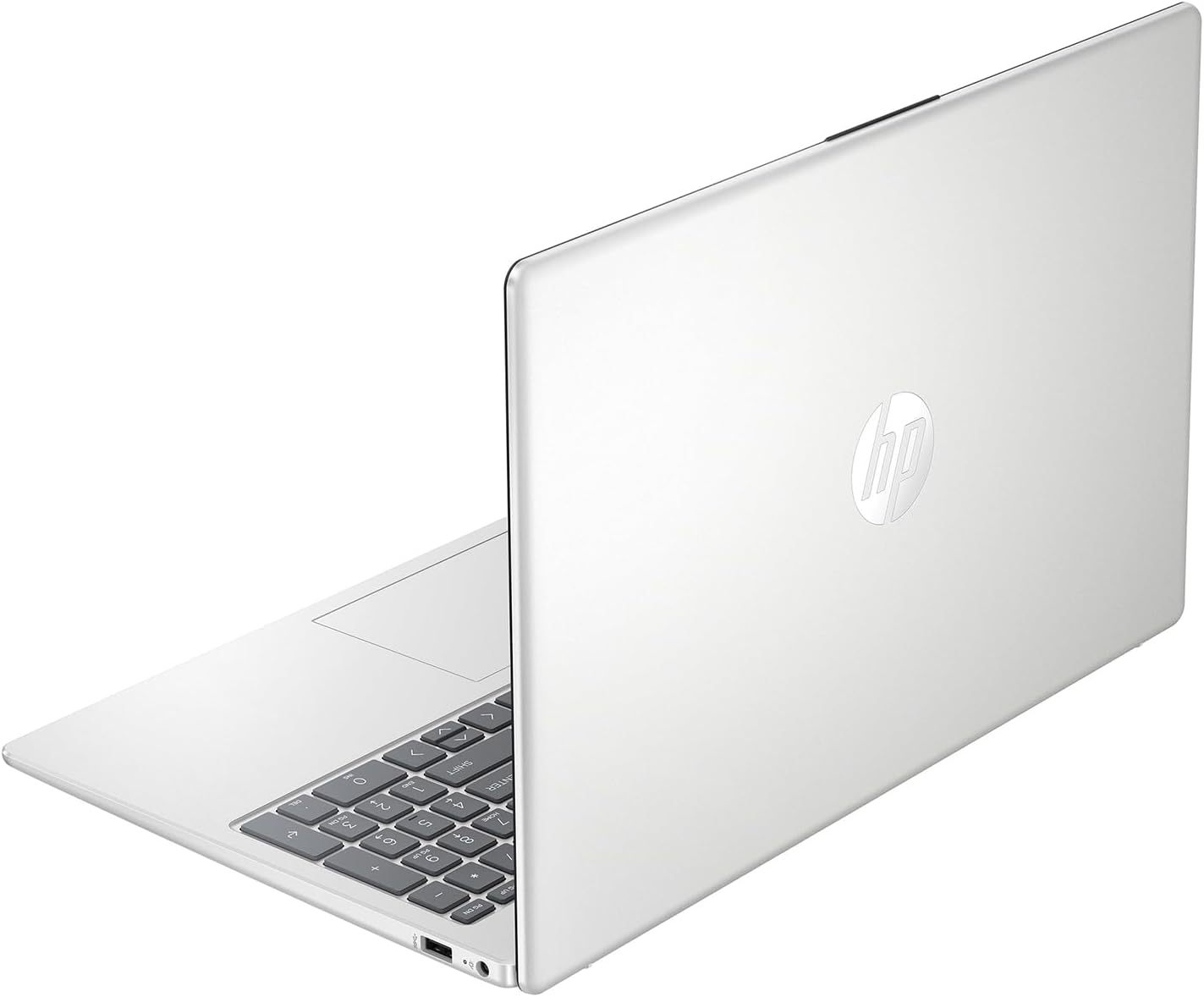 HP Laptop 15-fc0080la, AMD Ryzen 7, 16 GB, 512 GB SSD, 15.6, HD, Windows 11 Home, Teclado en Español, Garantía México, Plateado | Microsoft 365 Personal 12 Meses + Curso Multilenguajes