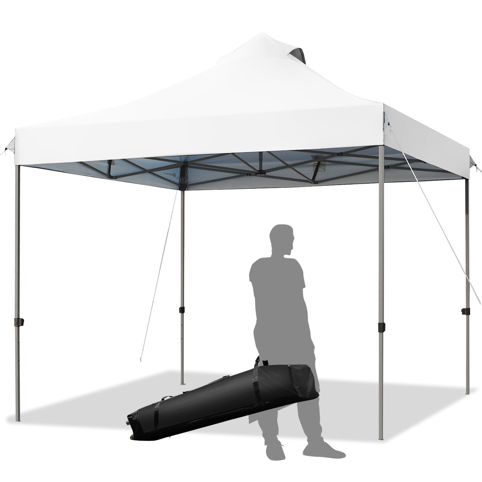 Costway Toldo de 3 mx 3 m, toldo emergente,  toldo con bolso con ruedas, toldo plegable portátil, tienda de campaña con dosel impermeable 3 mx 3 m, gazebo para exteriores, toldo con ajustable altura