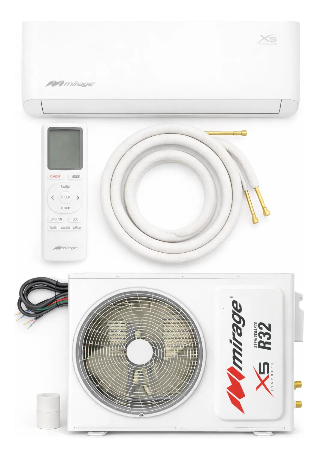 Minisplit Inverter X5 110v 115v Mirage 1 Tonelada 12000 Wifi