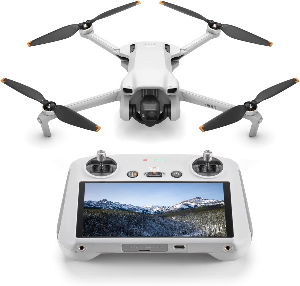DJI Pack Mini 3 Vuela MÃ¡s (RC) â€“ Dron Mini con cÃ¡mara ligero y plegable con vÃ­deo 4K HDR, Foto de 48MP, 38 min tiempo vuelo, GrabaciÃ³n vertical y funciones inteligentes, Color Gris