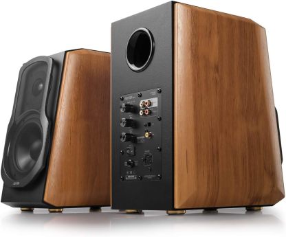 Edifier S1000MKII Active 2.0 Altavoz de estantería para audiófilos Altavoz Bluetooth 5.0 de 120 vatios con entrada óptica aptX HD Altavoz con monitores de campo cercano y amplificador clase D -----Cable de alimentación