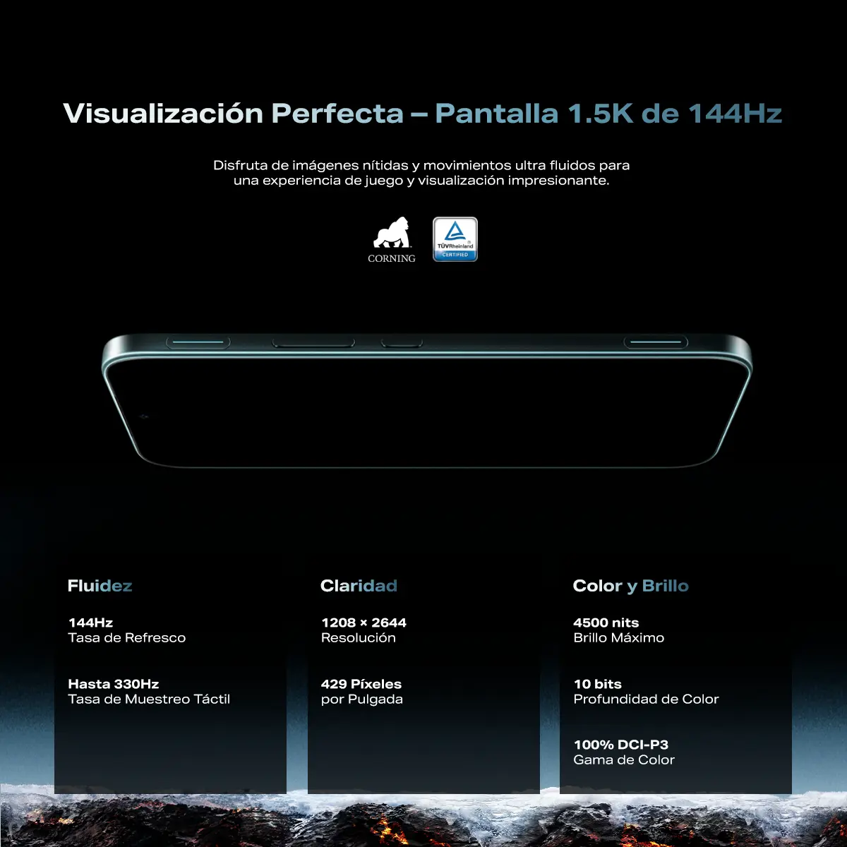 Infinix GT 50 PRO 5G Teléfono Gaming Potente 12GB+512GB Enfriamiento Líquido Gatillos GT Kit Gratis
