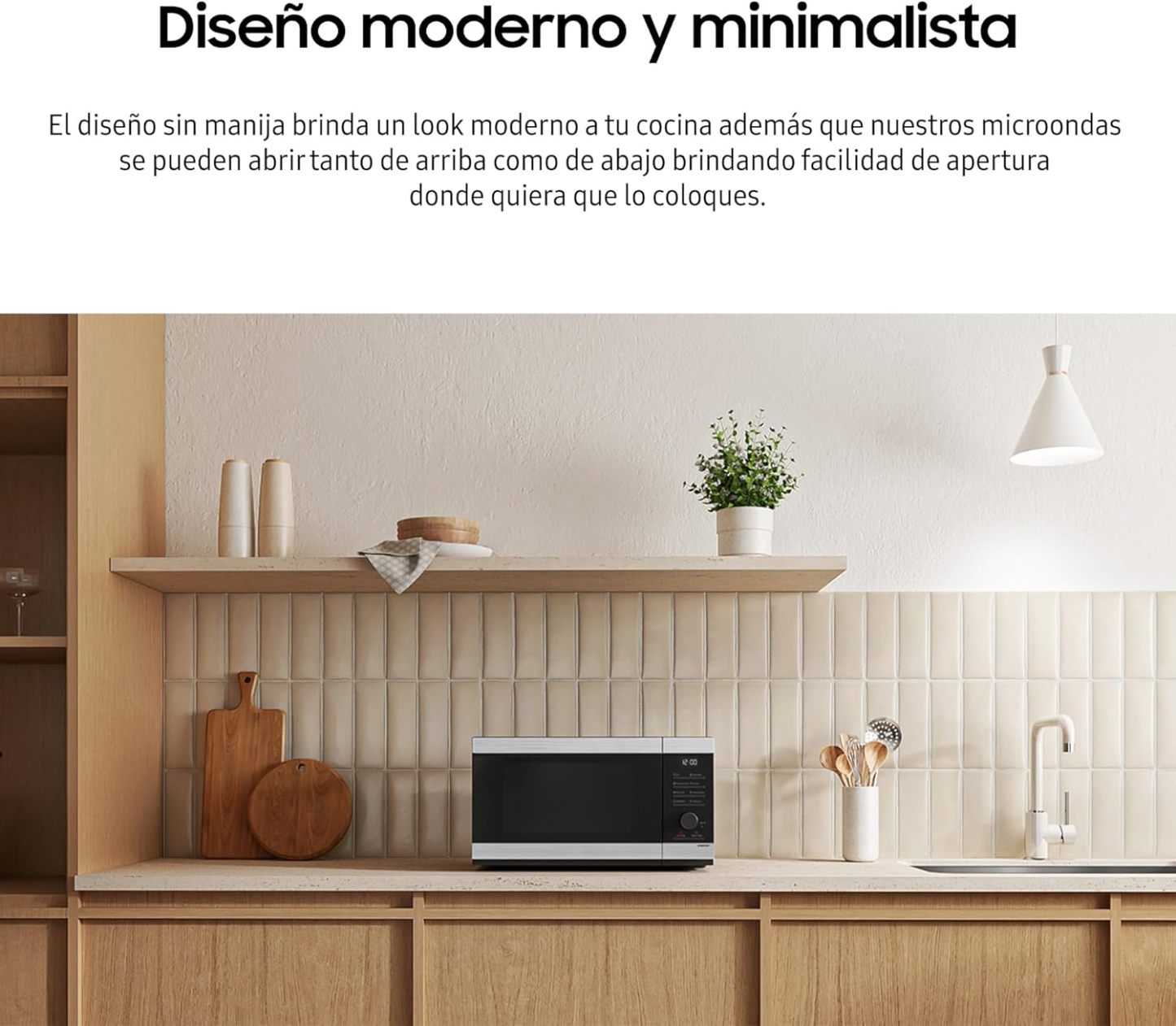Samsung Horno de Microondas Samsung, 1.1 Pies, Acero Inoxidable, Cerámica