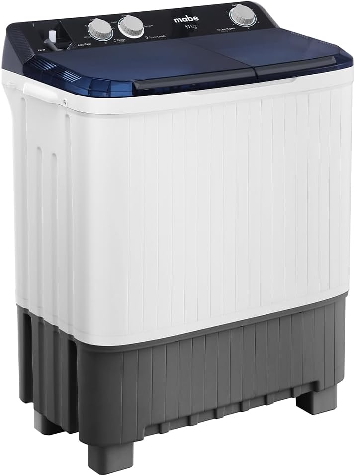 Mabe LMDX1123HBAB0 Lavadora Semi-Automática, 11 kg, color blanco