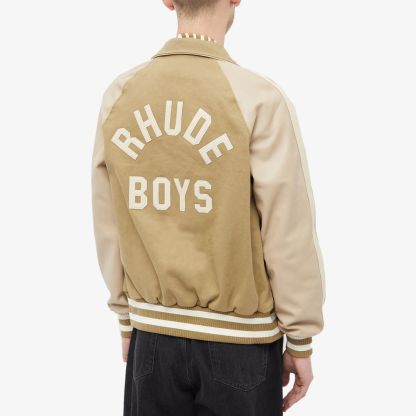 Rhude Twill Rb Bomber Beige