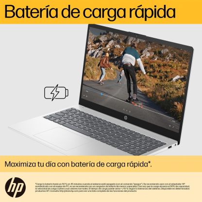 HP Laptop 15-fc0080la, AMD Ryzen 7, 16 GB, 512 GB SSD, 15.6, HD, Windows 11 Home, Teclado en Español, Garantía México, Plateado | Microsoft 365 Personal 12 Meses + Curso Multilenguajes
