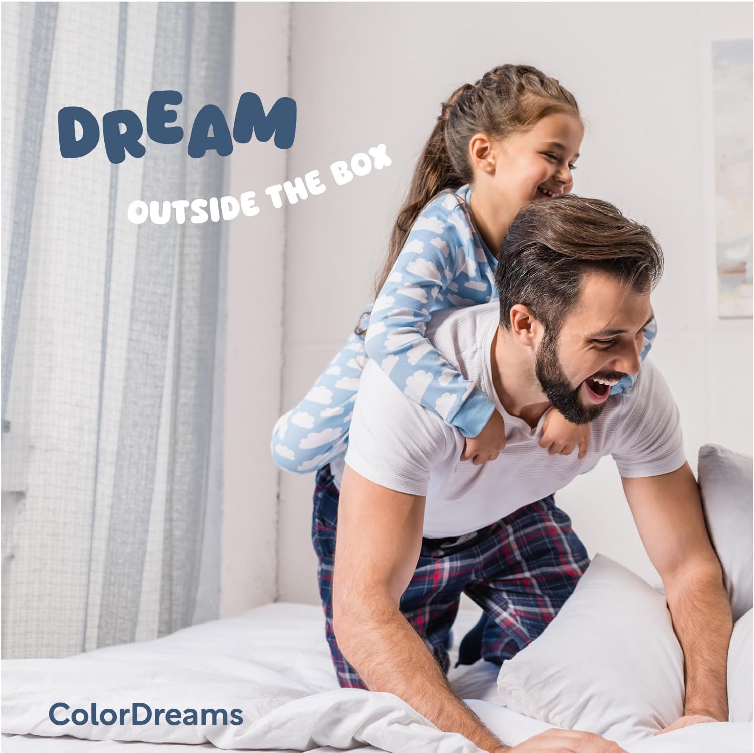 COLORDREAMS | Colchón en Caja Matrimonial Memory – 135x190x23 cm - 6 Capas de Espuma de Alta Densidad – Manijas Reforzadas – Firmeza Justa – Hipoalergénico