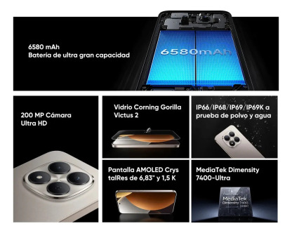 Xiaomi Redmi Note 15 Pro 5g 256 gb + 8 gb de RAM, edición titanio, doble SIM, doble modo de espera