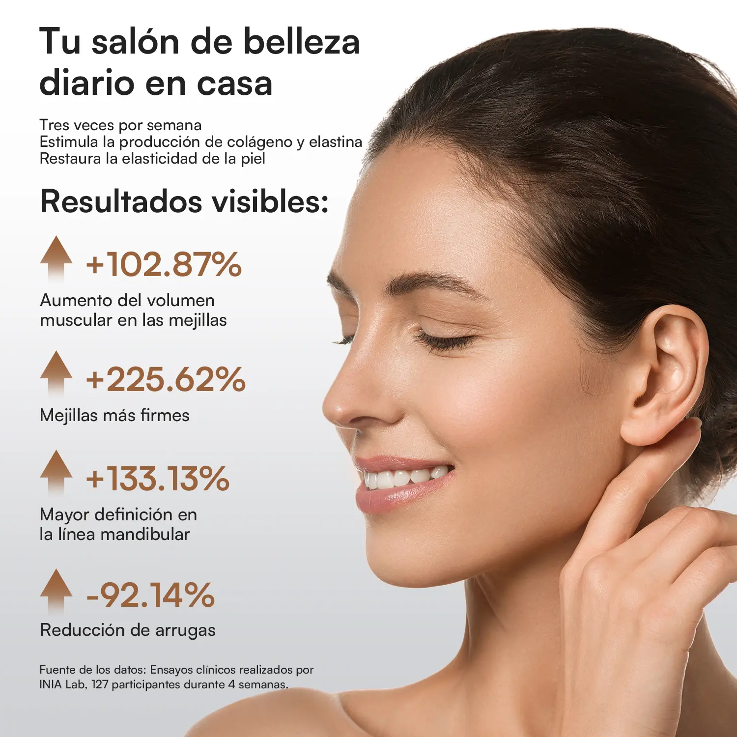 Masajeador Facial 3 en 1 para Rostro y Cuello | Dispositivo de Belleza Antiedad para Reafirmar, Levantar e Hidratar la Piel