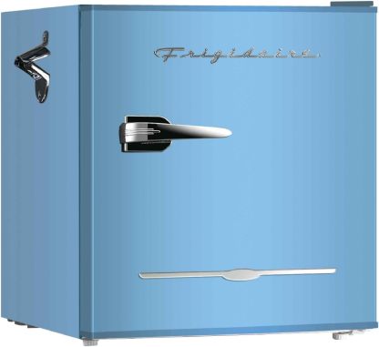 ❄️ Mini Refrigerador Retro Frigidaire EFR176 Rosa 1.6 Pies Cúbicos, Abridor de Botellas Incorporado, Ideal para Oficina, Dormitorio y Residencia Estudiantil