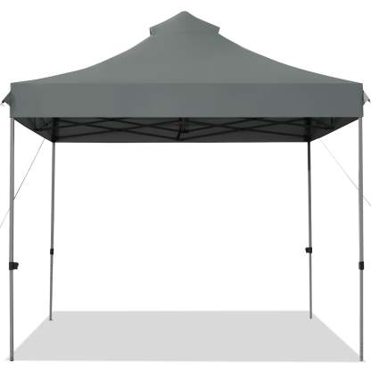 Costway Toldo de 3 mx 3 m, toldo emergente,  toldo con bolso con ruedas, toldo plegable portátil, tienda de campaña con dosel impermeable 3 mx 3 m, gazebo para exteriores, toldo con ajustable altura