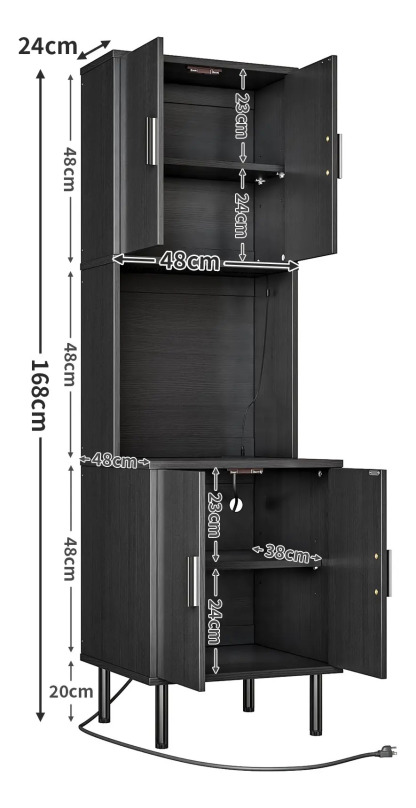 Rack Mueble Organizador Multiusos Cocina Moderno Microondas