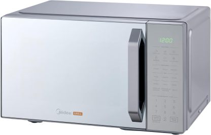 Midea MMDXG11S2MG Horno de Microondas Talent Grill 1.1 Pies Cúbicos (31L) Silver Mirror