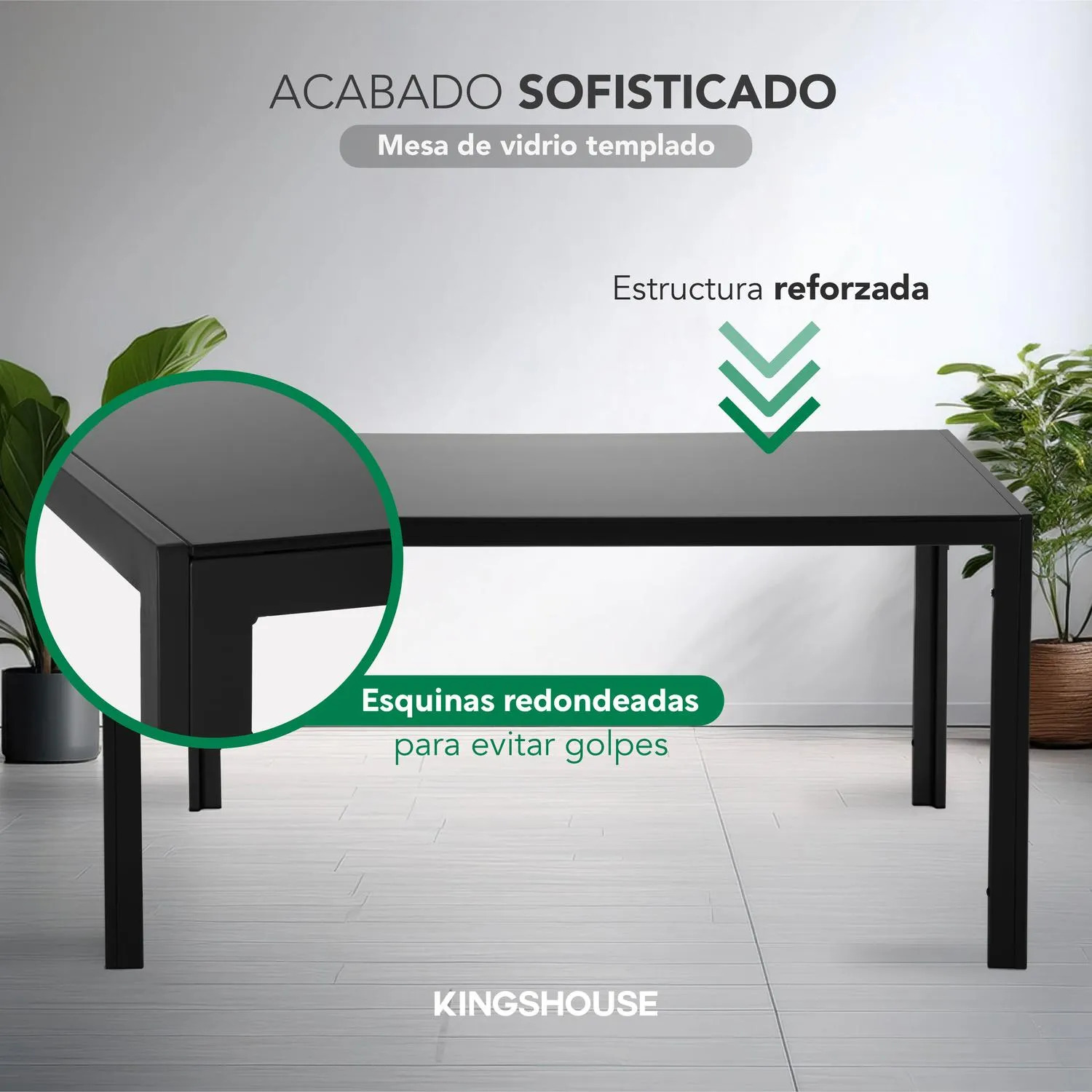 Juego De Comedor 6 Sillas Y Mesa De Vidrio Templado Moderno