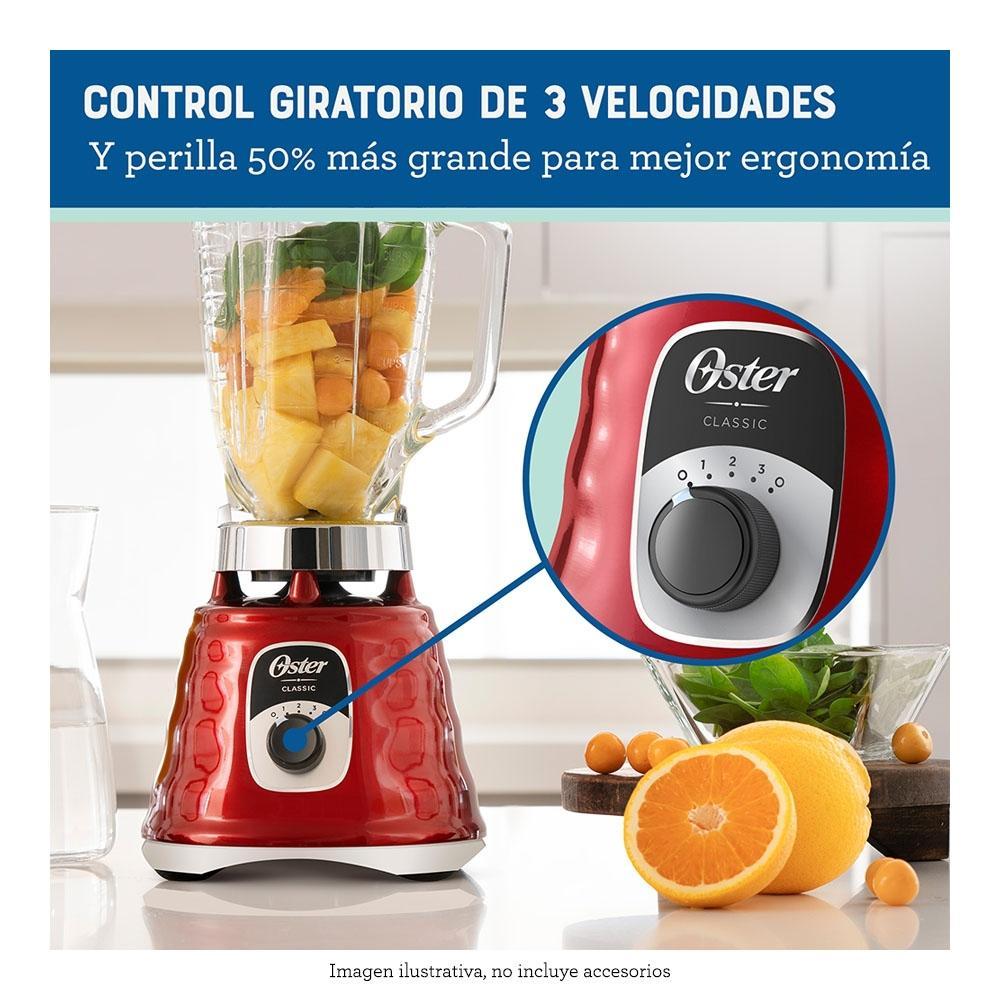 Licuadora Oster Clásica Vaso de Vidrio 1.25 Litros 3 Velocidades