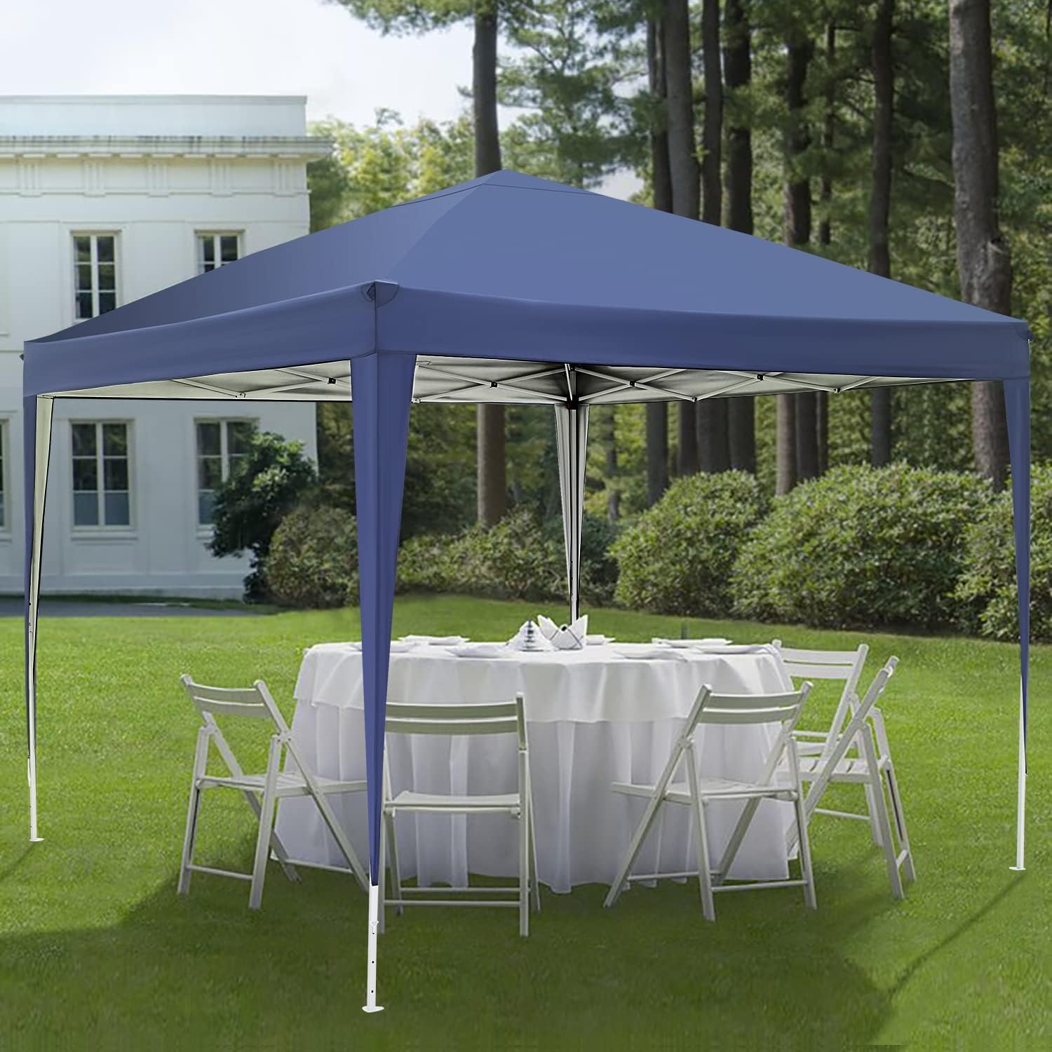 COBIZI - Toldo desplegable de 10 x 20 Pulgadas con 6 Paredes Laterales, toldo Impermeable para Eventos al Aire última intervensión, UPF 50+ cenador portátil para Fiestas, Playa, Camping, Boda,