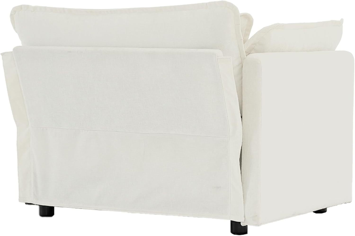 Neylory - Sofá de dos plazas con 2 almohadas para sala de estar, recámara, departamento, 2 plazas de felpilla para asiento profundo