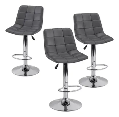 3pzs Bancos Con Respaldo Giratorios Para Barra Cocina Bar