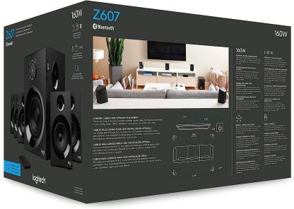 Logitech - Z607 - Sistema de audio 5.1 - Negro-----Cable de alimentación
