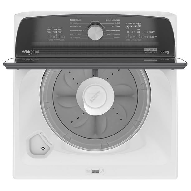 Lavadora Carga Superior 22 kg Xpert System Agitador Blanco 8MWTW2231WJB Whirlpool Lavadora Carga Superior 22 kg Xpert System Agitador Blanco 8MWTW2231WJB