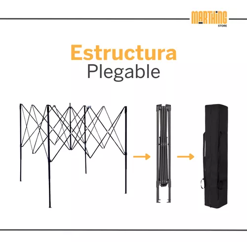 Carpa Toldo Plegable 3x3 M Jardín Reforzado Impermeable Lona