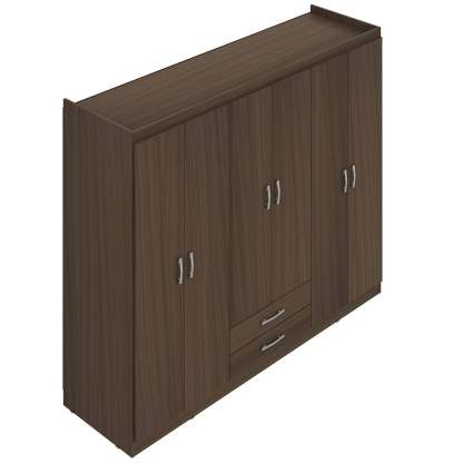 Closet 6P2C Avellana162X47X183