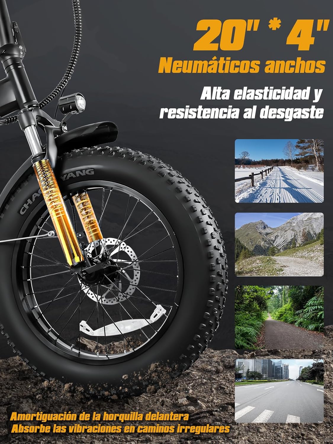 HONEYWHALE F6S Bicicleta Eléctrica Plegable para Adultos, Bicicleta de montaña de 7 Velocidades, Motor 900W-Max, Velocidad Máxima 45KM/H, Autonomía 50KM, Batería Extraíble (54.6V, 10.4AH)