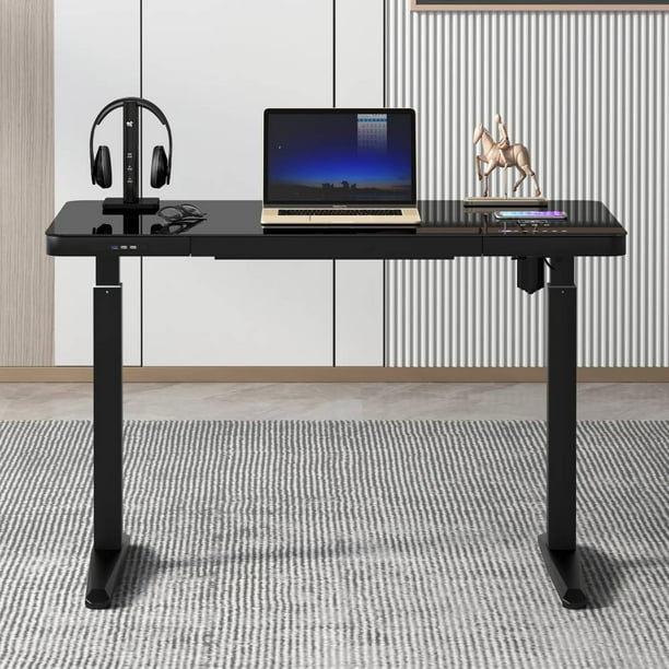 Escritorio Sam's Club con Cargador Inalámbrico GSA-25389LSF Negro
