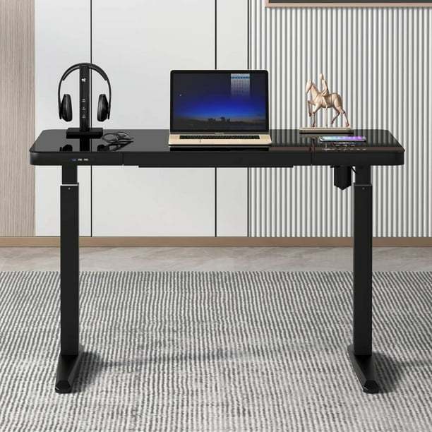 Escritorio Sam's Club con Cargador Inalámbrico GSA-25389LSF Negro