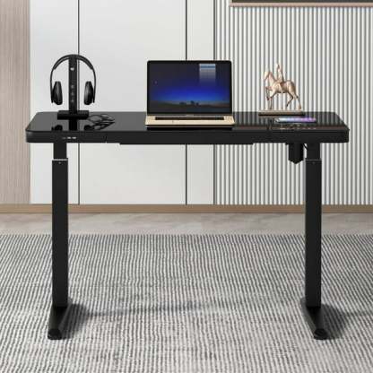 Escritorio Sam's Club con Cargador Inalámbrico GSA-25389LSF Negro