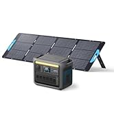 Estación de energía portátil Anker SOLIX C1000 con panel solar de 200 W, generador solar de 1800 W, LFP...